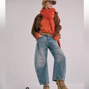 We the Free lucky you mid rise barrel jeans